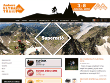 Tablet Screenshot of andorraultratrail.com